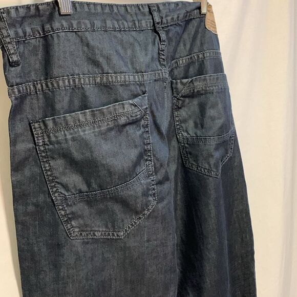 Black Brown 1826 Black Wash Whiskered Classic Fit Straight Leg Jeans Size 36X32 - Picture 9 of 16